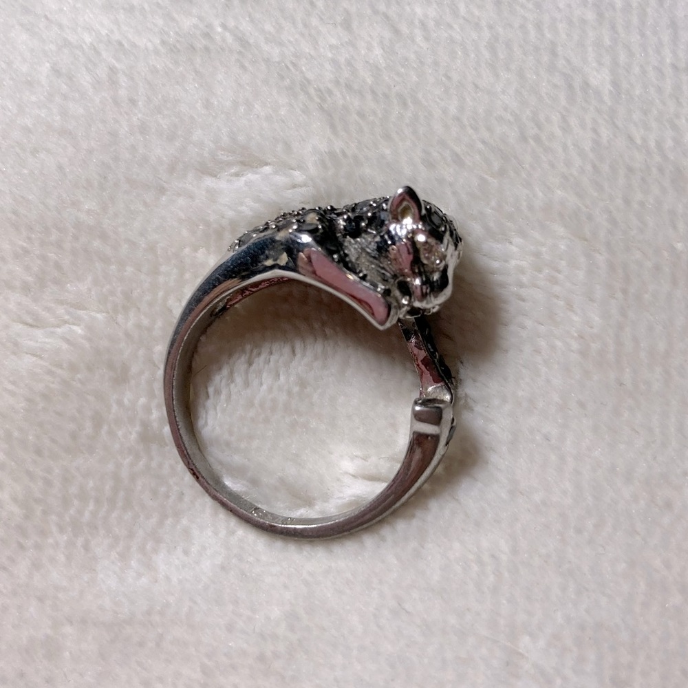 Cat/panther ring 925 silver!